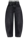 Alexander Wang Women Blow-Up Jeans With Logo Bike Short Waistband