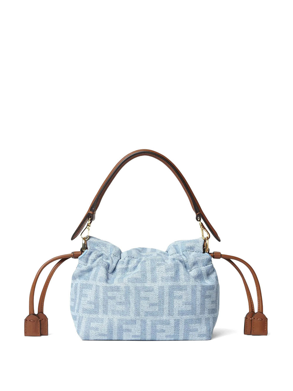 Fendi Women Mamma Baguette Small Ff Denim Mini-Bag