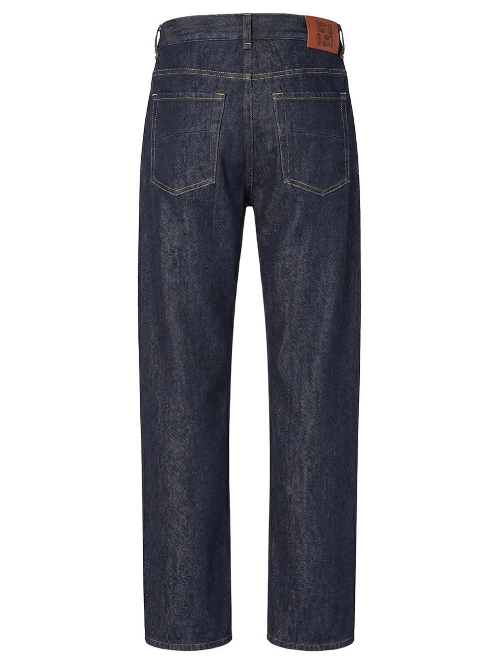 Fendi Men Denim Regular Blu Washed
