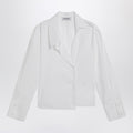 The Attico White Asymmetric Cotton Shirt Women