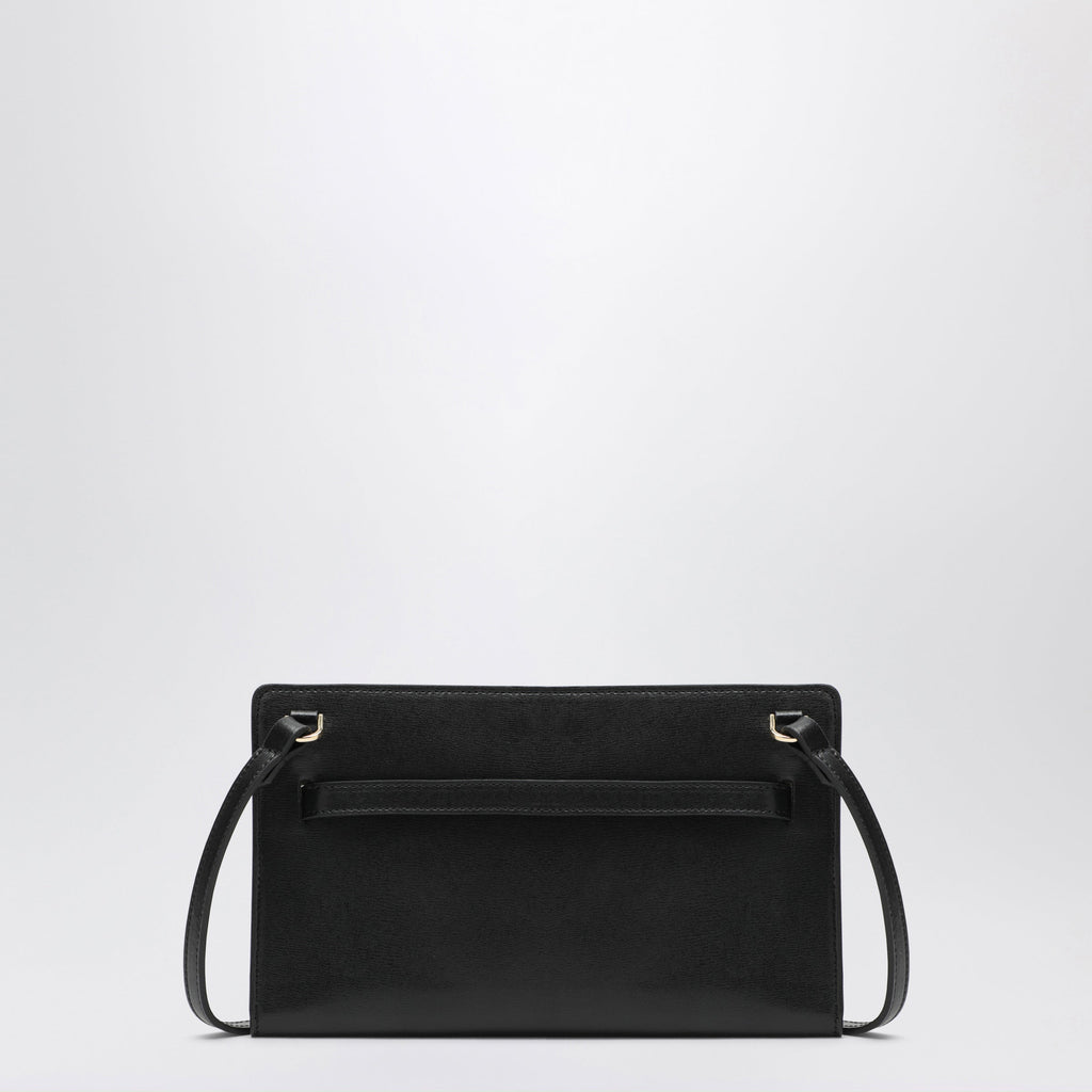 Toteme Crossbody Bag With Belt Detail In Black Pebbled Leather Women