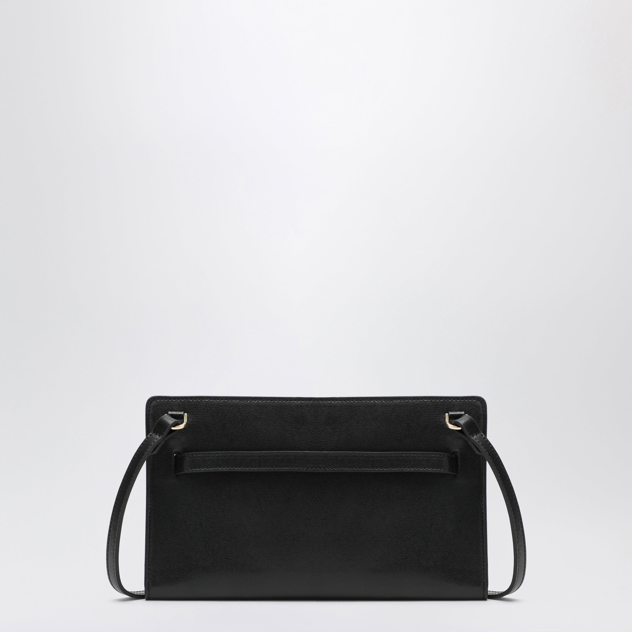 Toteme Crossbody Bag With Belt Detail In Black Pebbled Leather Women