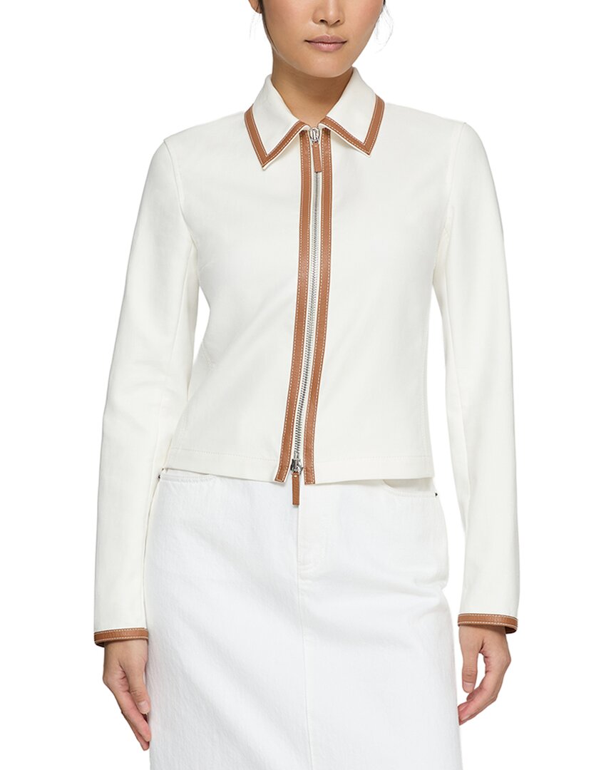Lafayette 148 New York Collared Zip Front Jacket