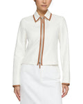 Lafayette 148 New York Collared Zip Front Jacket