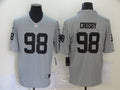 Men's Las Vegas Raiders Maxx Crosby #98 Gray Inverted Legend Jersey1