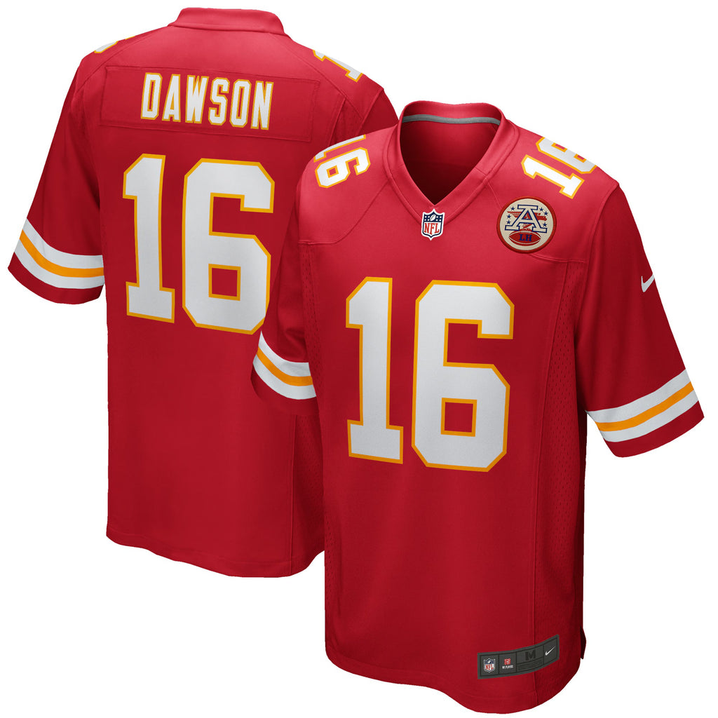 Kansas City Chiefs Len Dawson Red Game Retired Player Jersey