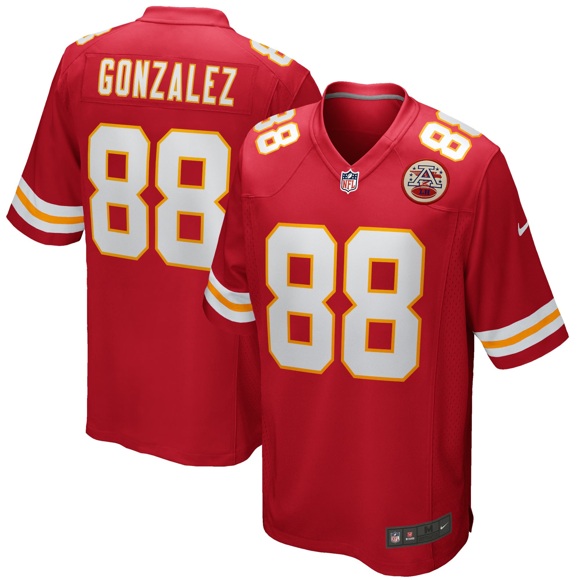 Kansas City Chiefs Tony Gonzalez Red Game Retired Player Jersey