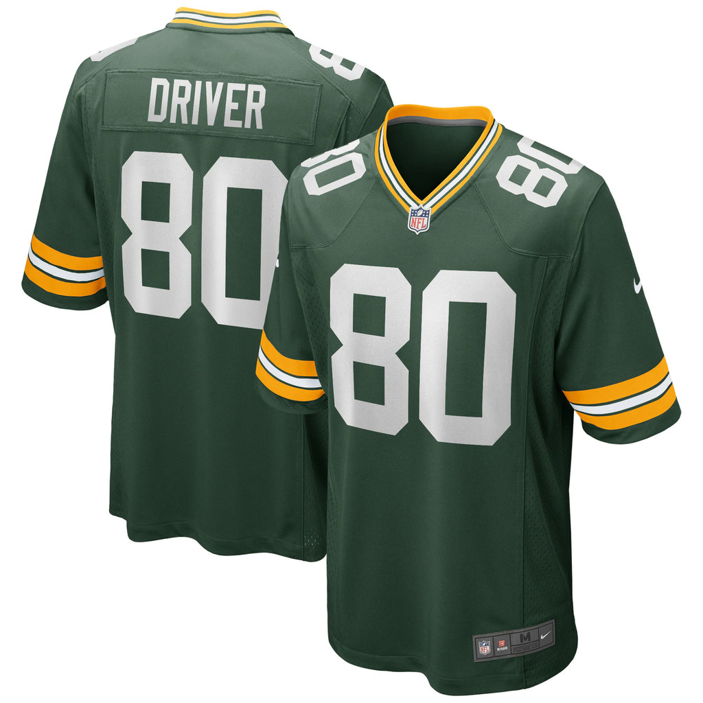 Green Bay Packers Donald Driver Green Game Retired Player Jersey