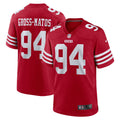 San Francisco 49ers Yetur Gross-Matos Scarlet Team Game Jersey