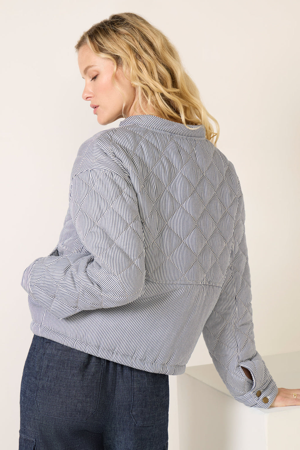 Women's Anya Railroad Stripe Quilted Jacket