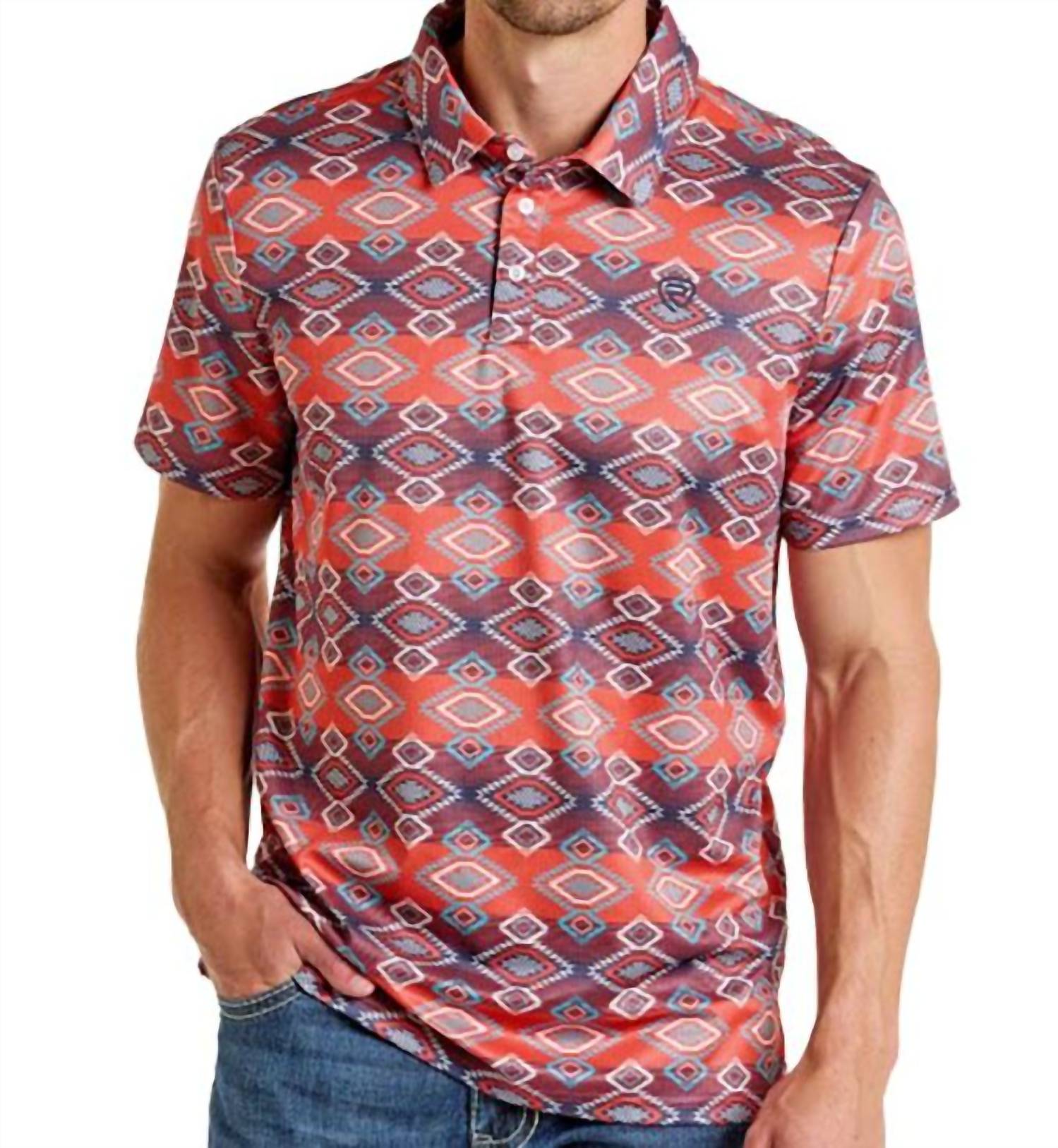 Men's Polo Shirt In Red