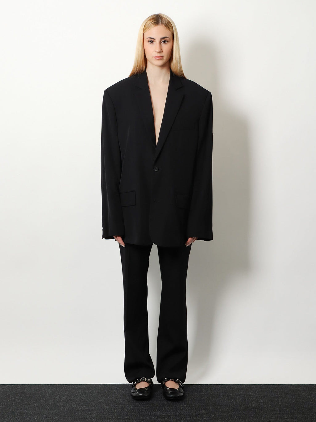 Balenciaga Women Washed Sb Viscose Blazer