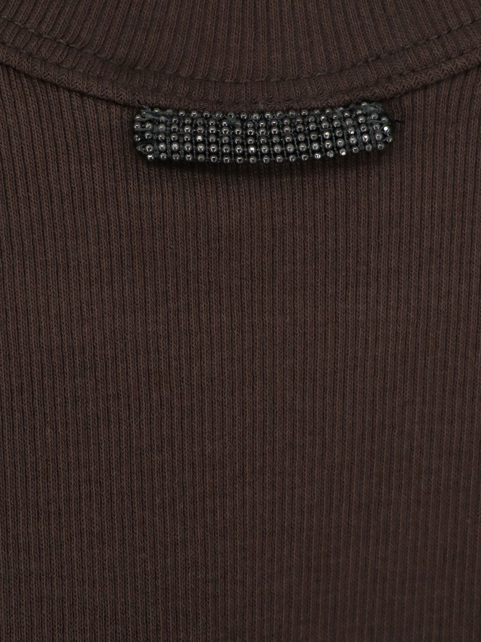 Brunello Cucinelli Women Cotton Blend Tank Top With Back Monili Detail