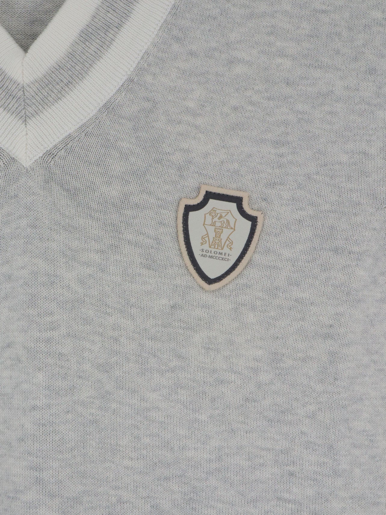 Brunello Cucinelli Men Cotton Vest With Front Logo Patch