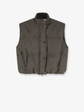 Brunello Cucinelli Women Sleeveless Effect Twill-Denim Down Jacket