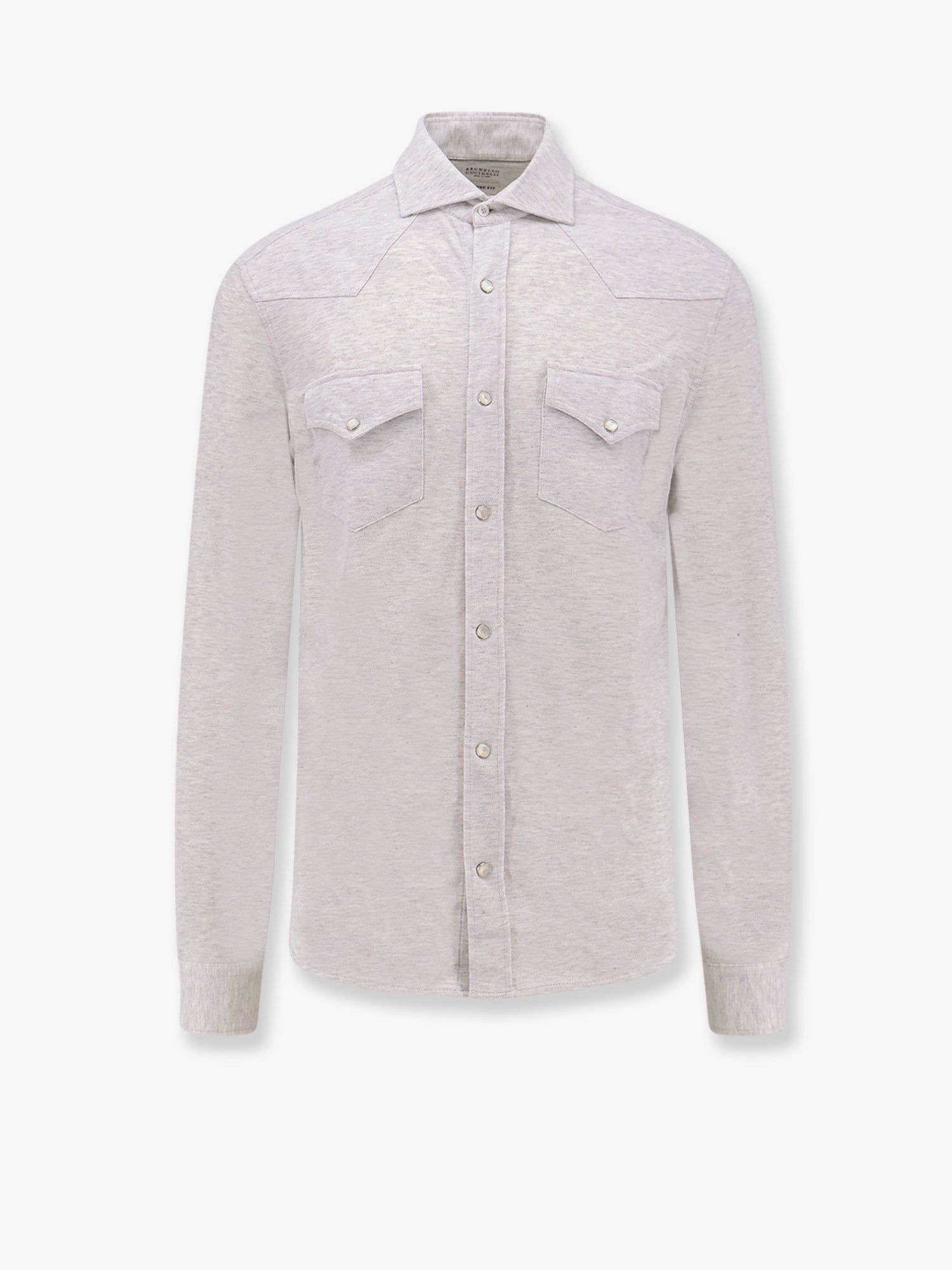 Brunello Cucinelli Men Leisure-Fit Cotton Shirt