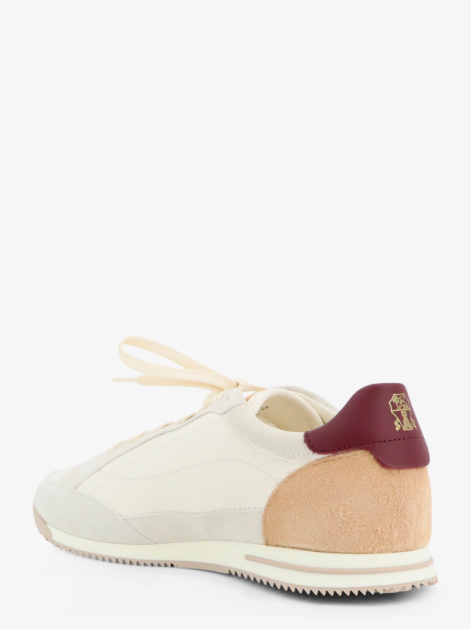 Brunello Cucinelli Men Leather Sneakers With Suede Inserts