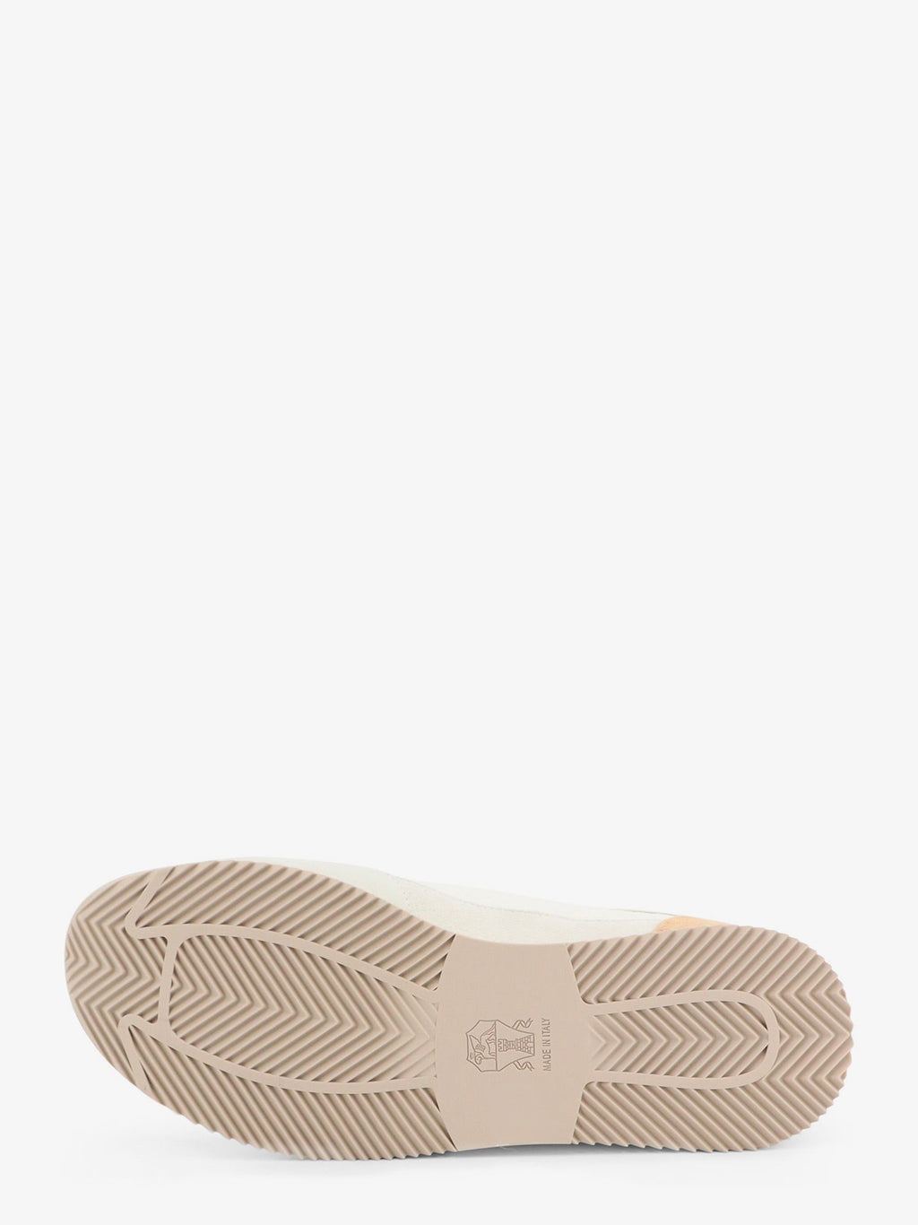 Brunello Cucinelli Men Leather Sneakers With Suede Inserts