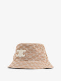 Celine Women Cotton Hat With Triomphe Logo All-Over