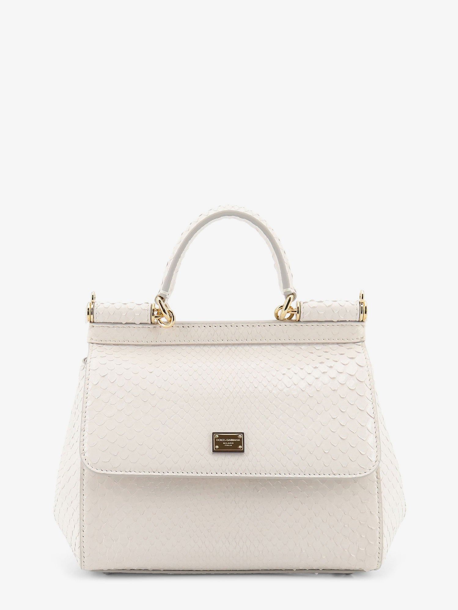 Dolce & Gabbana Women Sicily Python Handbag