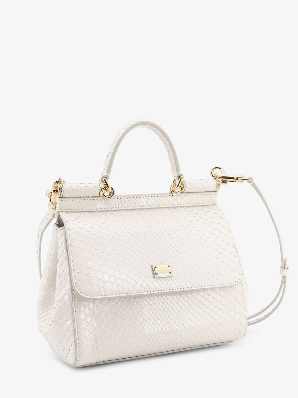 Dolce & Gabbana Women Sicily Python Handbag