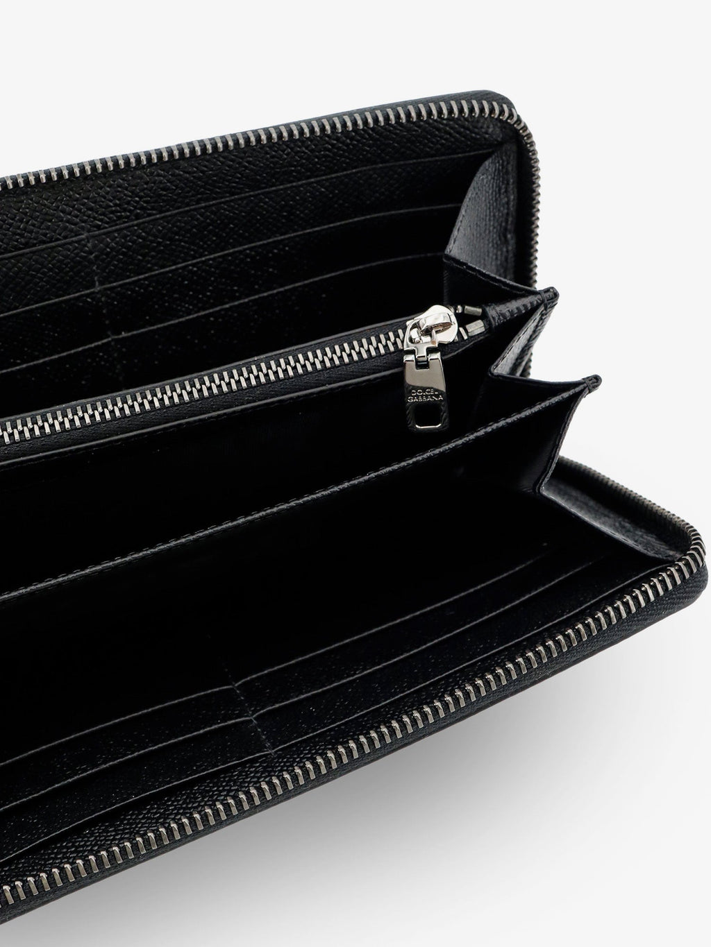 Dolce & Gabbana Men Hammered Leather Wallet