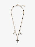Dolce & Gabbana Women Brass Rosary With Cross Charms