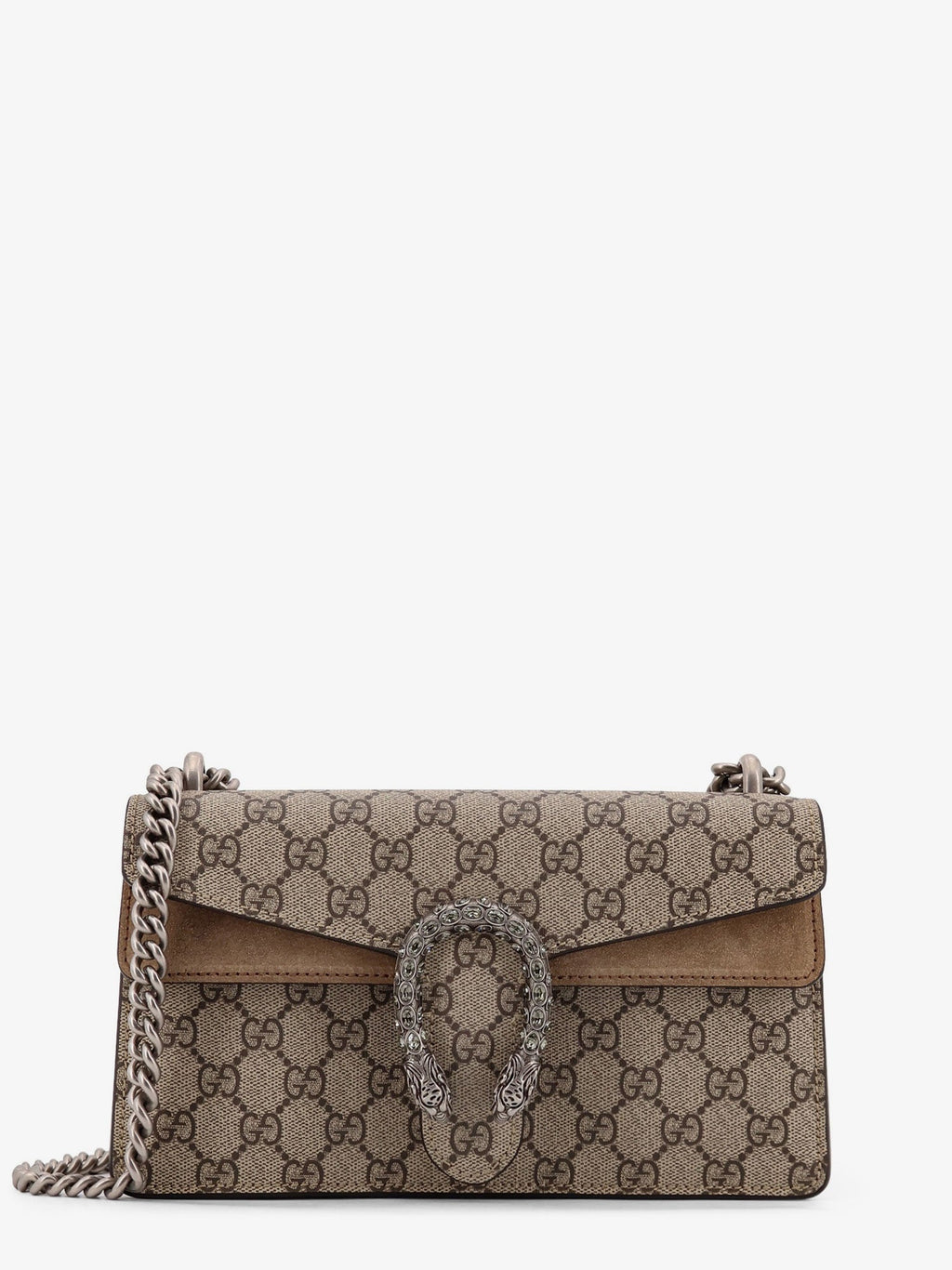 Gucci Women Dionysus Medium Gg Supreme Fabric Crossbody Bag