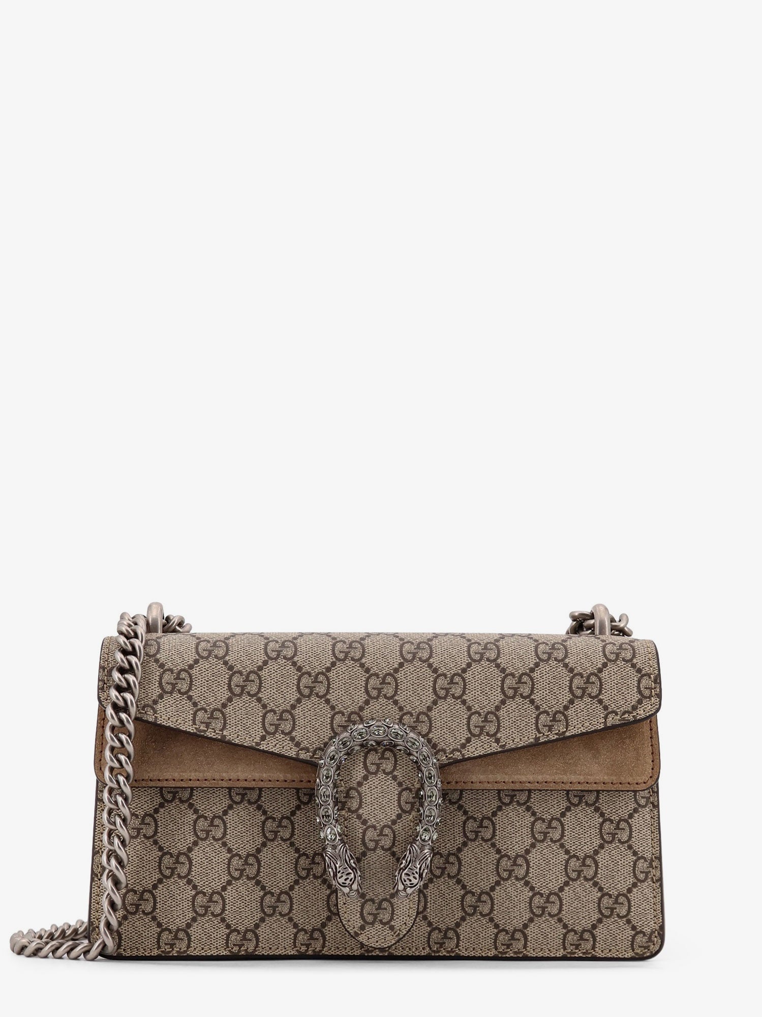 Gucci Women Dionysus Medium Gg Supreme Fabric Crossbody Bag