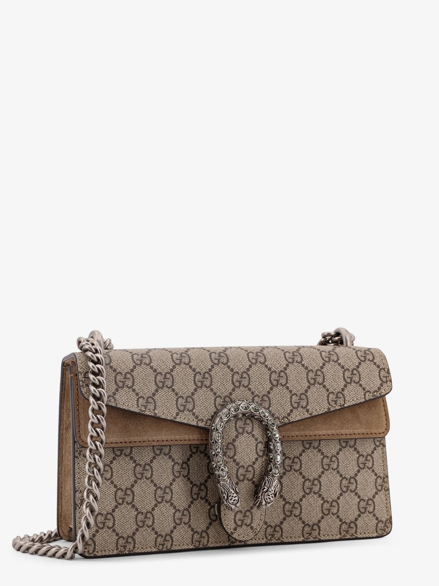 Gucci Women Dionysus Medium Gg Supreme Fabric Crossbody Bag