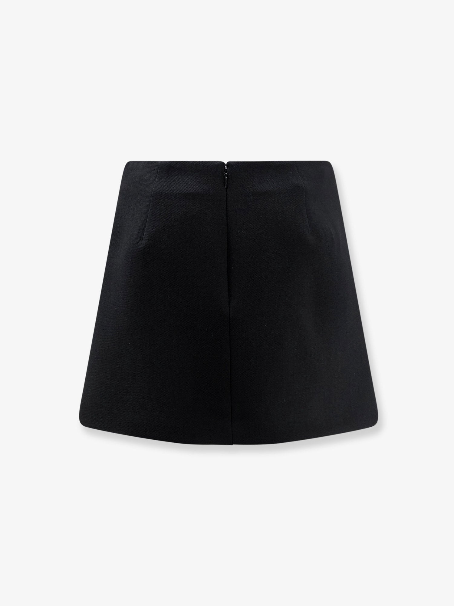 Gucci Women Wool Crepe Skirt With Double G Button