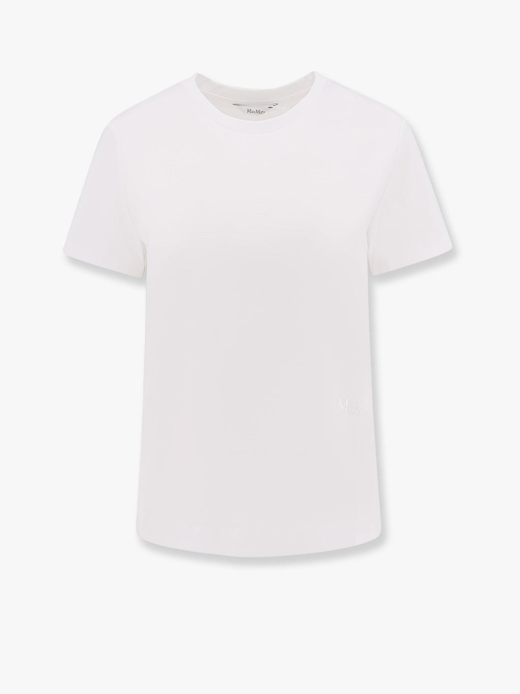 Max Mara Women Nerina Cotton T-Shirt With Max Mara Embroidery