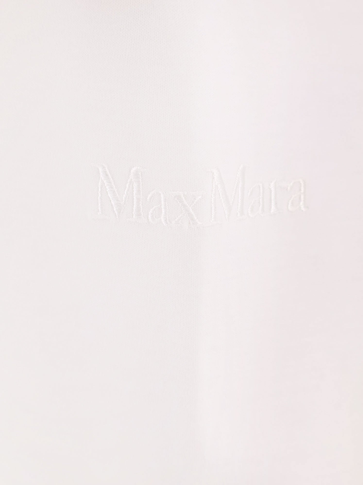 Max Mara Women Nerina Cotton T-Shirt With Max Mara Embroidery