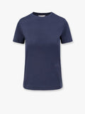 Max Mara Women Nerina Cotton T-Shirt With Max Mara Embroidery