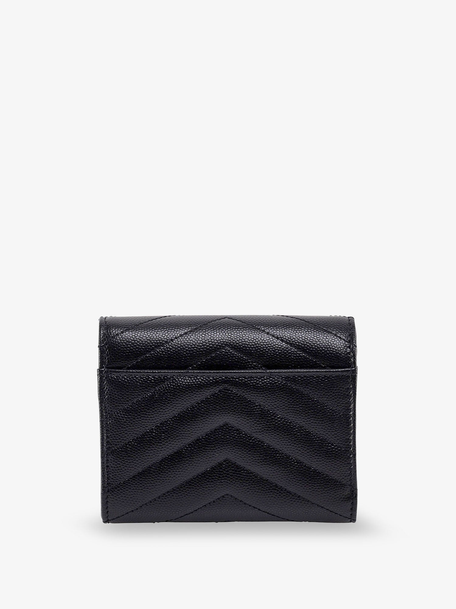 Saint Laurent Women Leather Wallet With Cassandre Logo On The Front