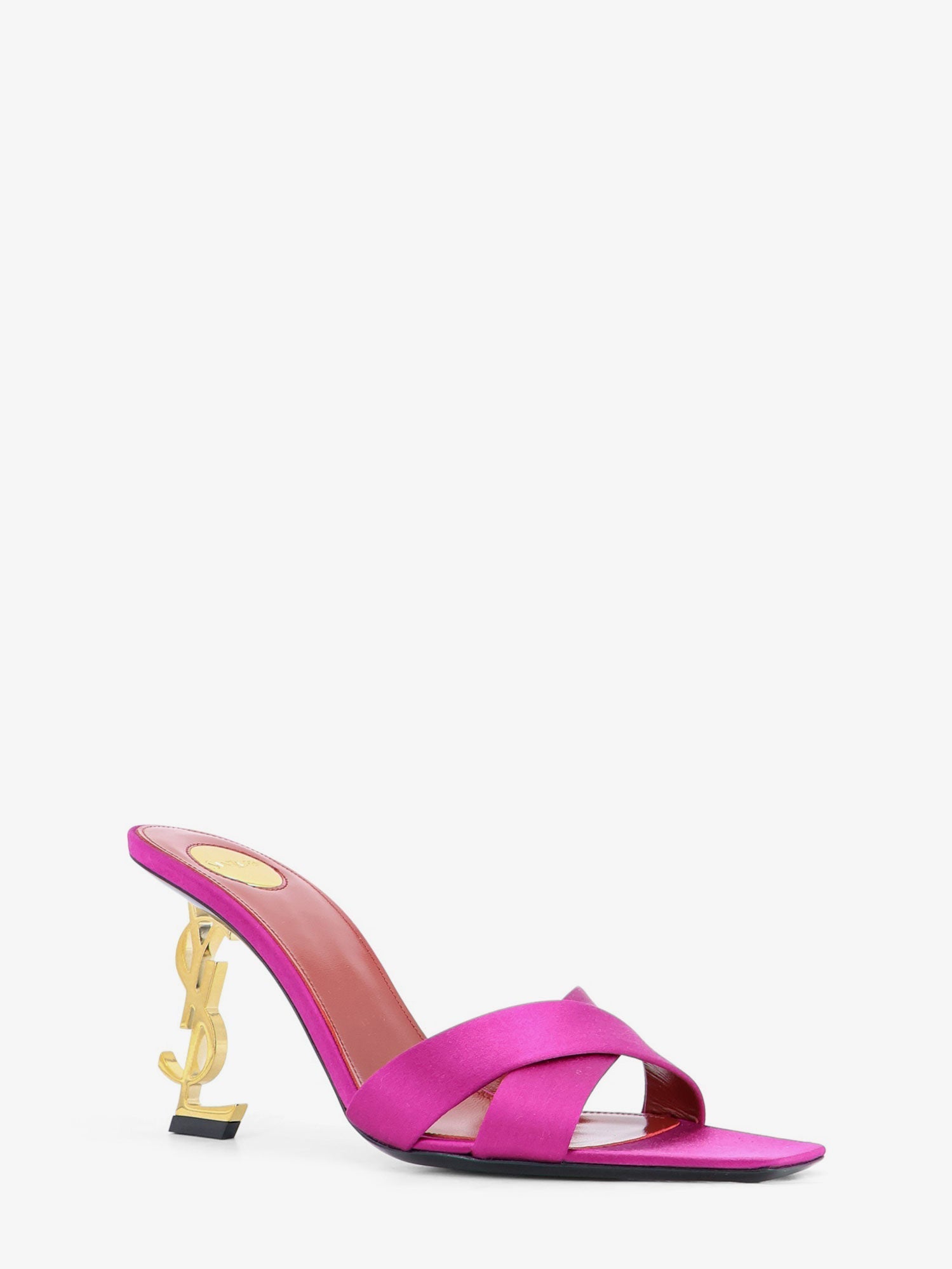 Saint Laurent Women Opyum Satin Sandals