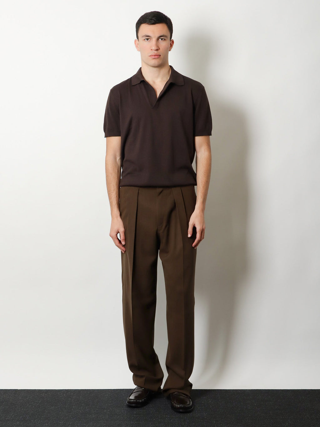Tom Ford Men Wool Trousers With Pinces
