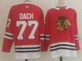Men's Chicago Blackhawks Kirby Dach #77 Red Home Breakaway Player jersey