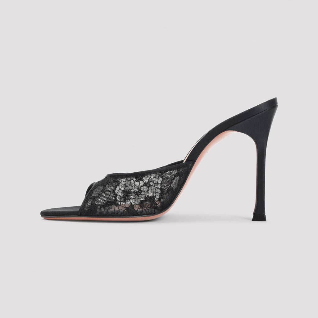 Amina Muaddi Alexa Lace Slipper Women