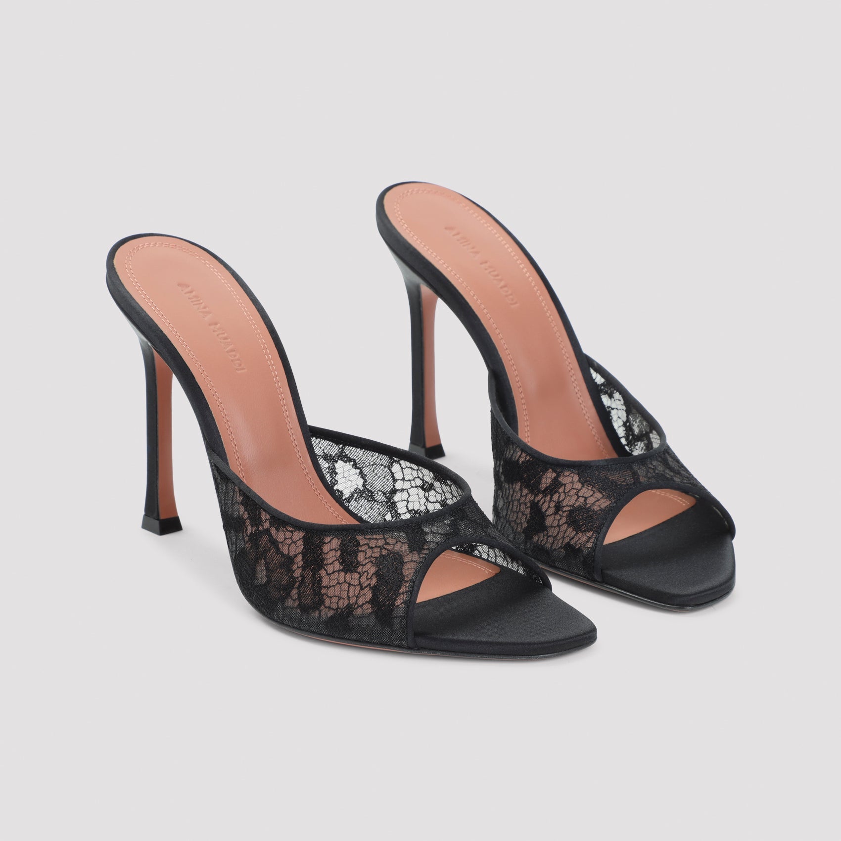 Amina Muaddi Alexa Lace Slipper Women