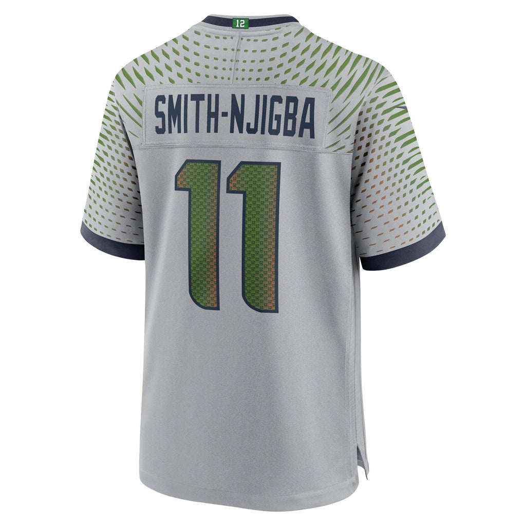 Seattle Seahawks Jaxon Smith-Njigba Wolf Gray 2025 Rivalries Collection Game Jersey