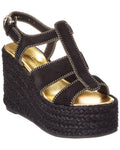 Ferragamo Renee Suede Wedge Sandal