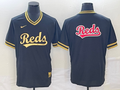 Men's Cincinnati Reds Black Replica Team Jersey1