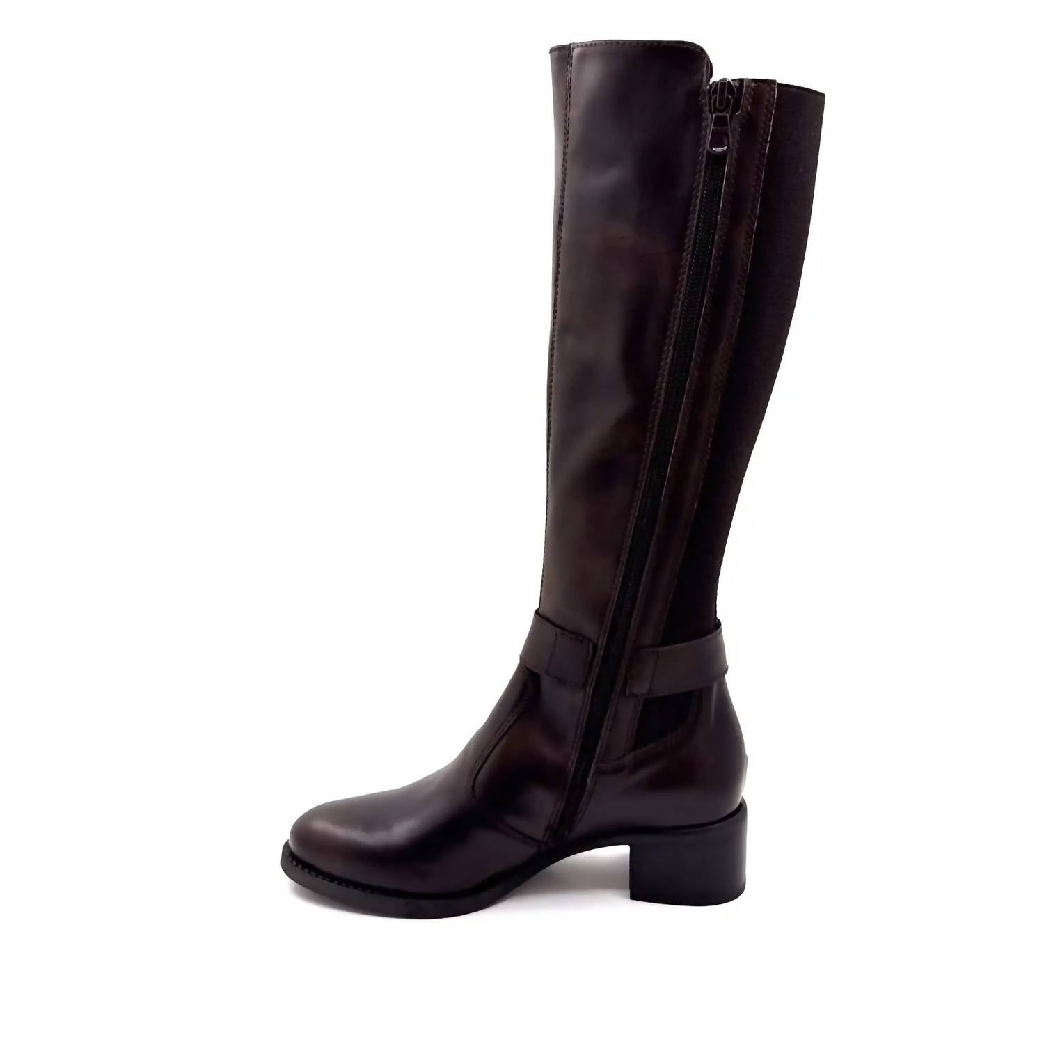 Women's Elastico Riding Boot In Chocolate