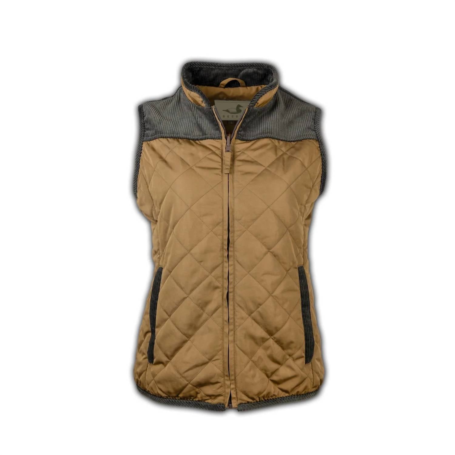 Women's South Creek Quilted Vest In Khaki