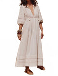 Stevie Lace Boho Dress In Camellia