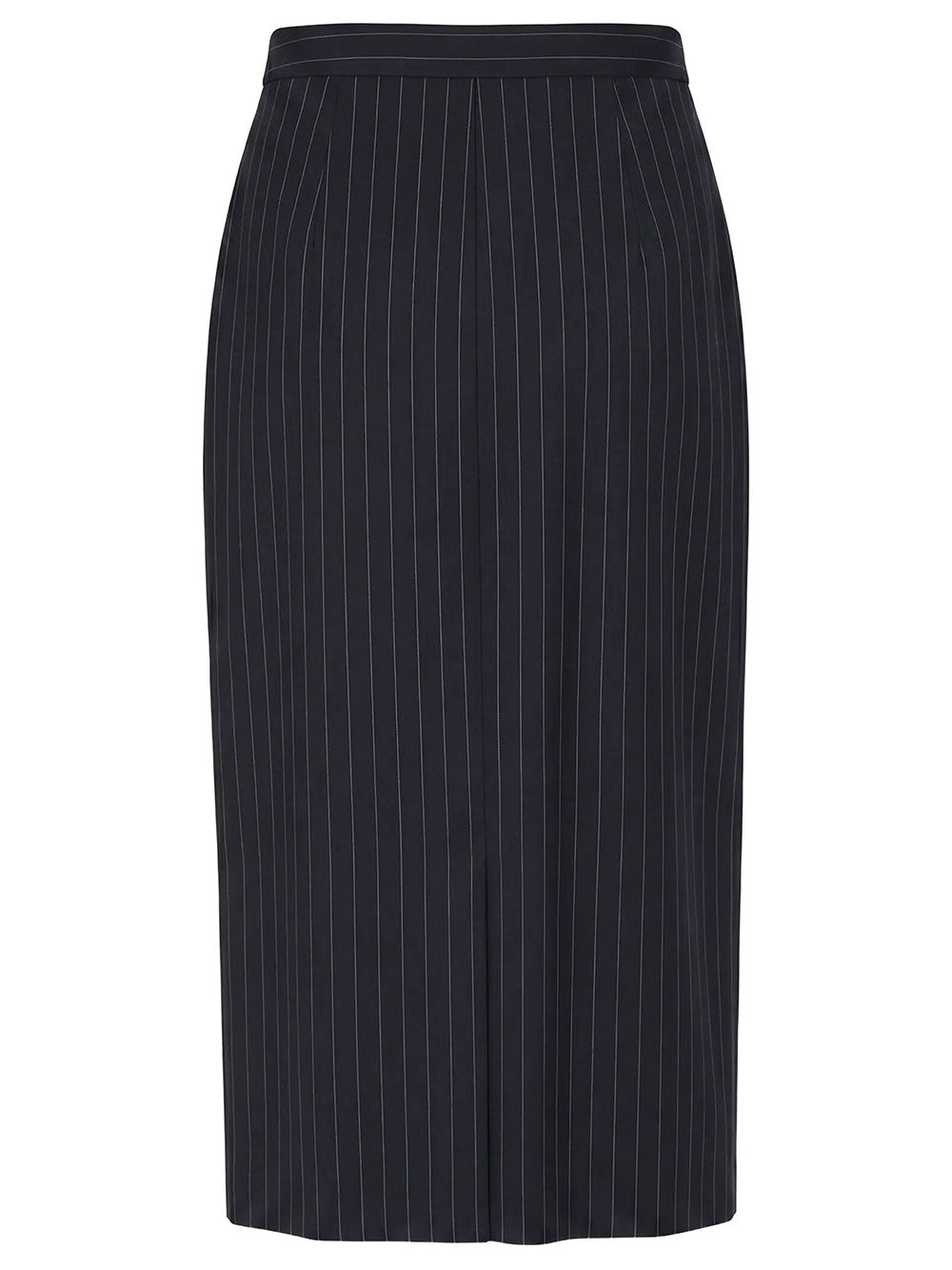 Givenchy Women Midi Striped Wool Skirt