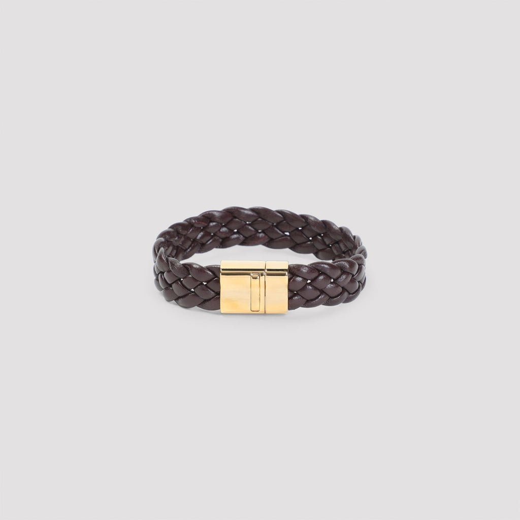 Bottega Veneta Intrecciato Leather Bracelet Women
