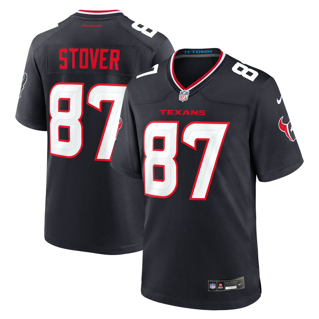 Houston Texans Cade Stover Navy Game Jersey