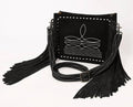 Women's Boot Stitch Crossbody Bag In Black